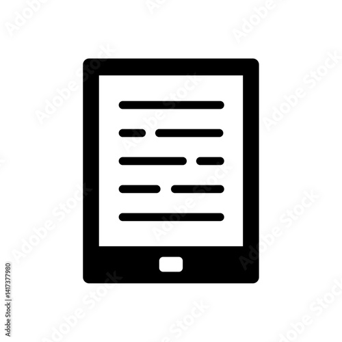 Pocket book icon. Ebook vector