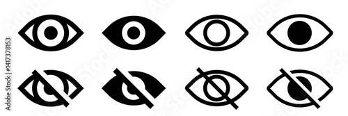 View icon. eye icon set
