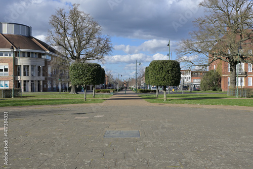 イギリスの田園都市：レッチワースの街並み