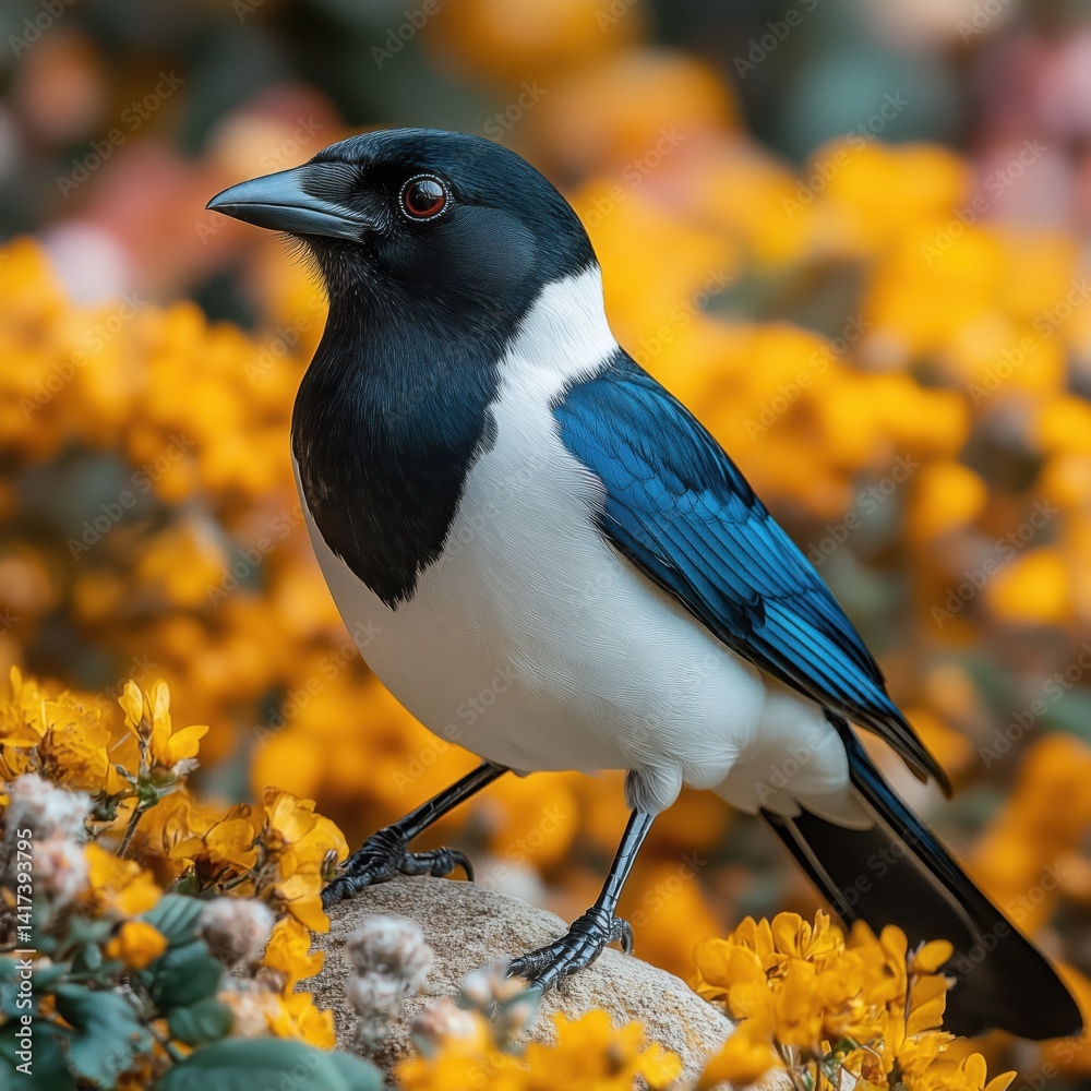Obraz premium jay on a branch