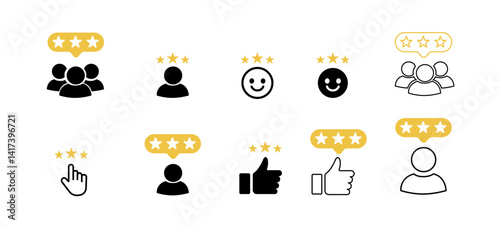 A star rating icon representing user reviews, quality score, and feedback. Ideal for apps, websites, products, and services showcasing rankings, testimonials, and customer satisfaction.