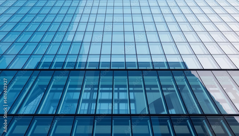 Abstract view of modern glass and steel building, showcasing urban geometry and minimalist architecture, industrial, light Abstract view of modern glass and steel building, showcasing urban geometry and minimalist architecture, industrial, light