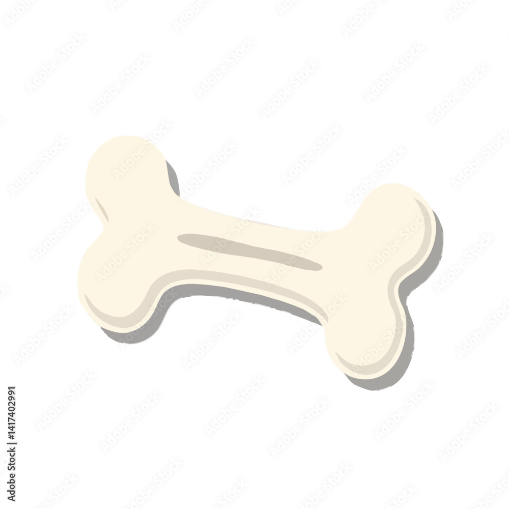 Simple Cartoon Bone Illustration Simple Cartoon Bone Illustration