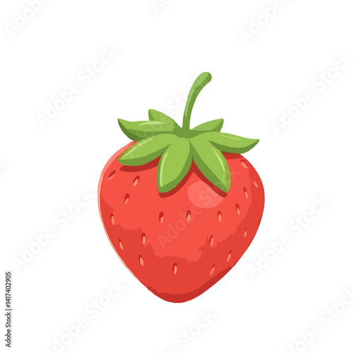 Refined Strawberry Illustration