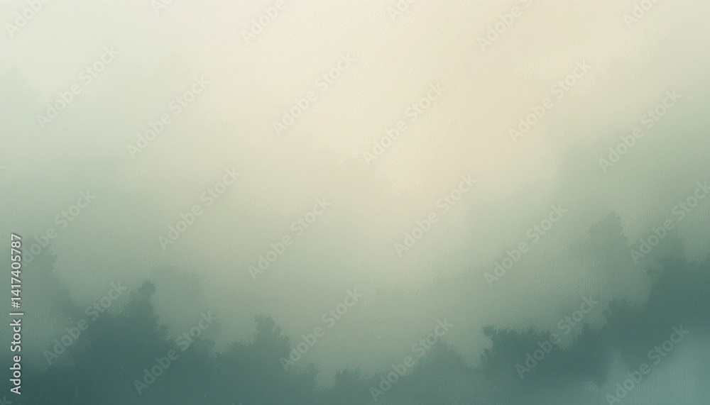 Naklejka premium Mysterious foggy landscape nature digital artwork ethereal atmosphere soft focus abstract beauty