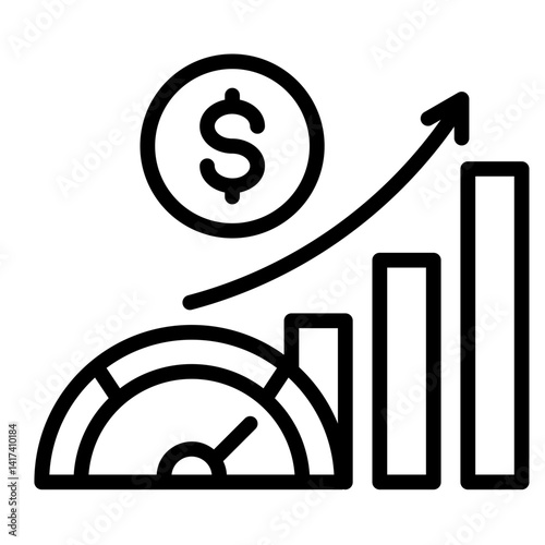 Economic Indicators  Icon Element For Design	