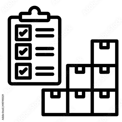 Inventory Levels  Icon Element For Design	