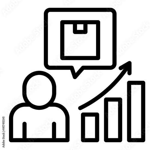 Consumer Demand  Icon Element For Design	