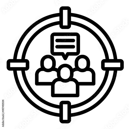 Focus Groups  Icon Element For Design	