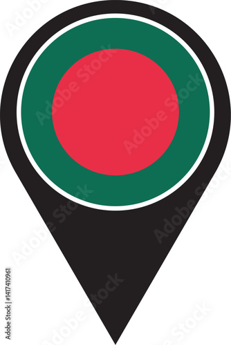 Free Download bangladesh in the world flag location point icon pack - GFXLoad