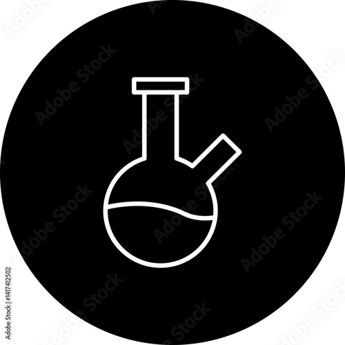 Bong Vector Line Black Circle Icon Design