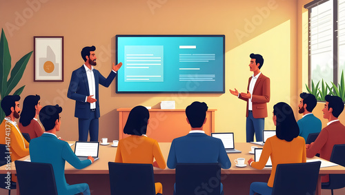 business meeting in conference room