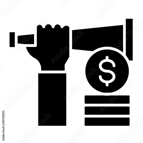 Economic Forecast  Icon Element For Design	