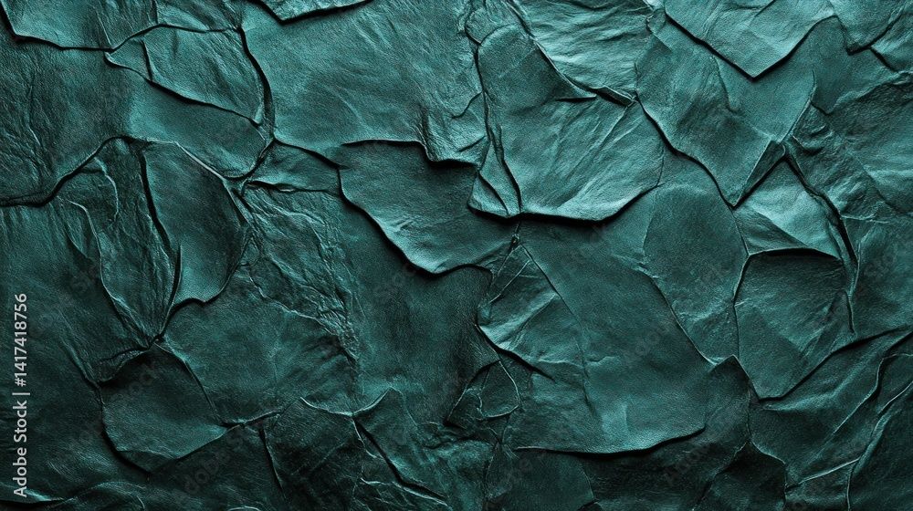 custom made wallpaper toronto digitalTeal textured surface with irregular shapes.