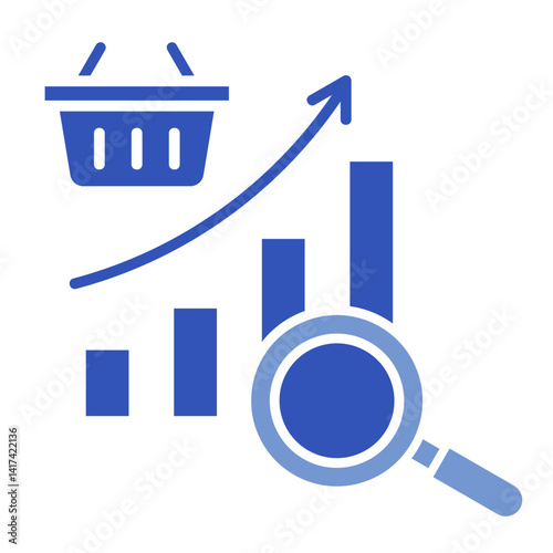 Market Demand Analysis  Icon Element For Design	