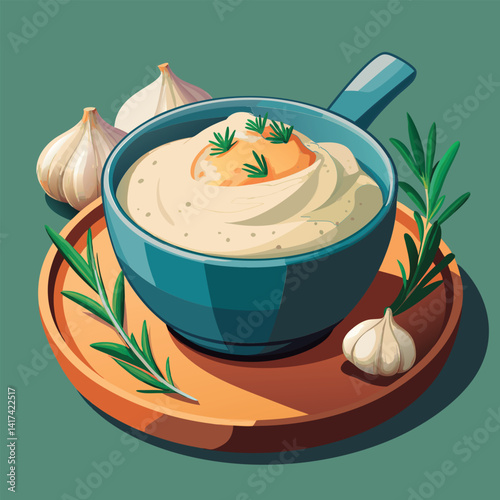Gourmet mashed potatoes in a bowl.