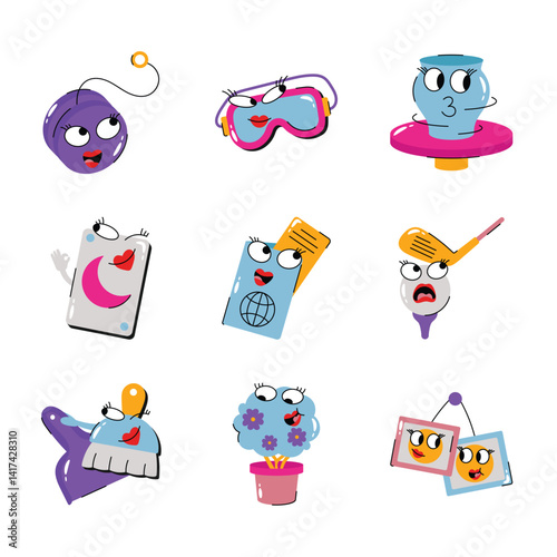 Set Of Hobby Sticker 6