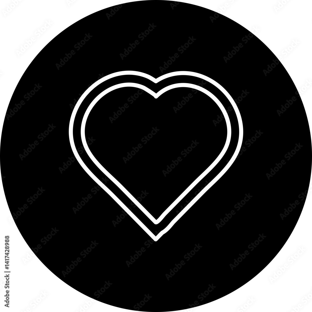 Passion Vector Line Black Circle Icon Design Passion Vector Line Black Circle Icon Design
