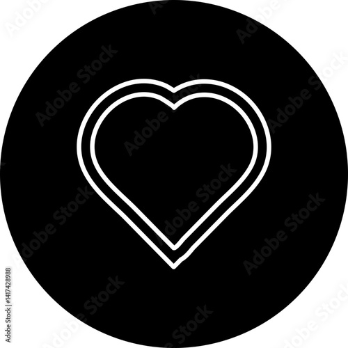 Passion Vector Line Black Circle Icon Design