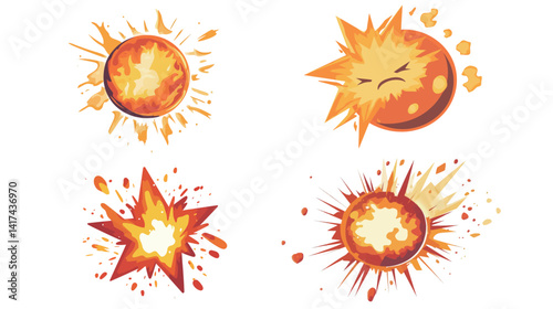 Red giant star burning with intensity, a massive celestial body in deep space, representing cosmic anger, stellar evolution, and the power of the universe in a vibrant, fiery explosion of red