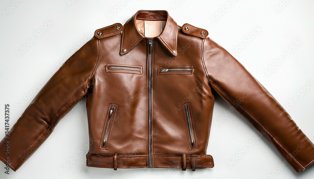 Naklejka premium brown leather jacket