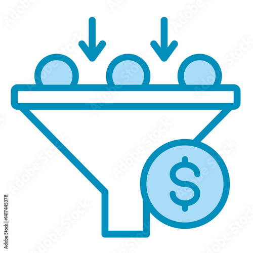 Sales Funnel  Icon Element For Design	
