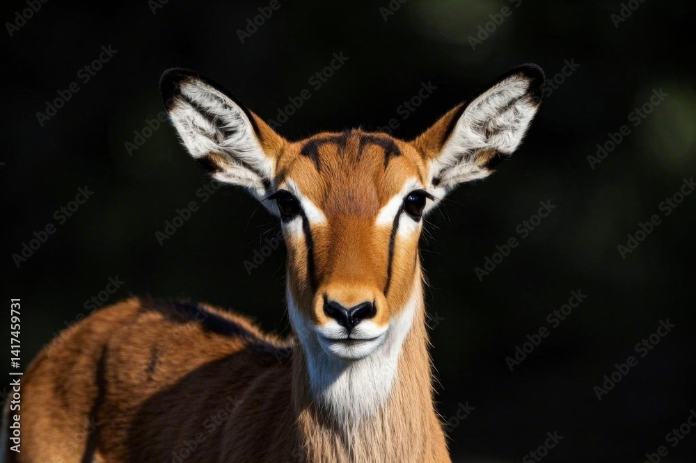 Fototapeta premium there is a close up of a deer with a very long horn