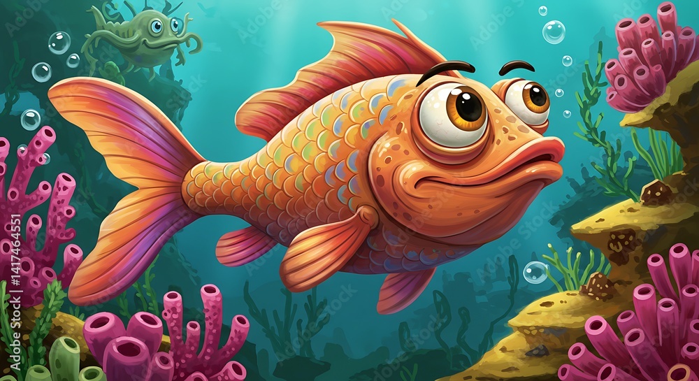 Cartoon fish vector illustration Cartoon fish vector illustration