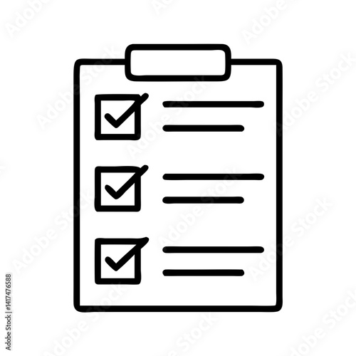 Checklist clipboard task management to do list planning organization vector icon design