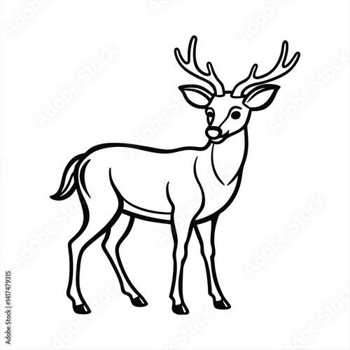 deer silhouette vector