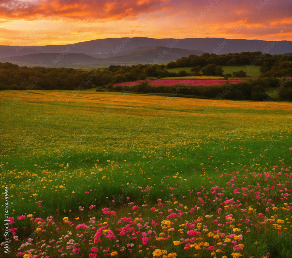 Obraz premium Landscape website banner background
