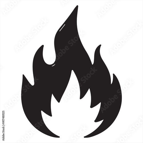 vector illustration of an abstract fire