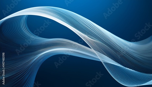 Experience the elegance of abstract waves on a minimalist background that captivates all