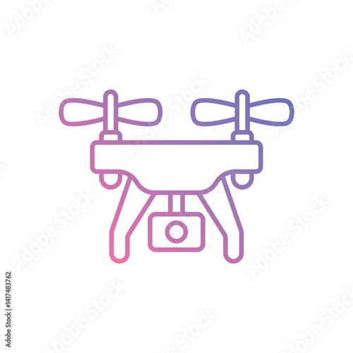 Drone Camera vector icon stock illustration