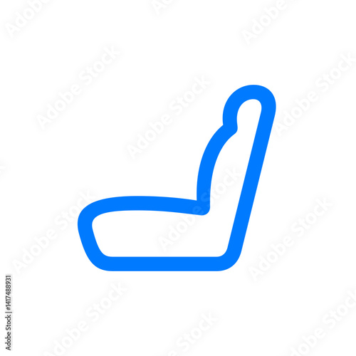Car Seat Left Outline