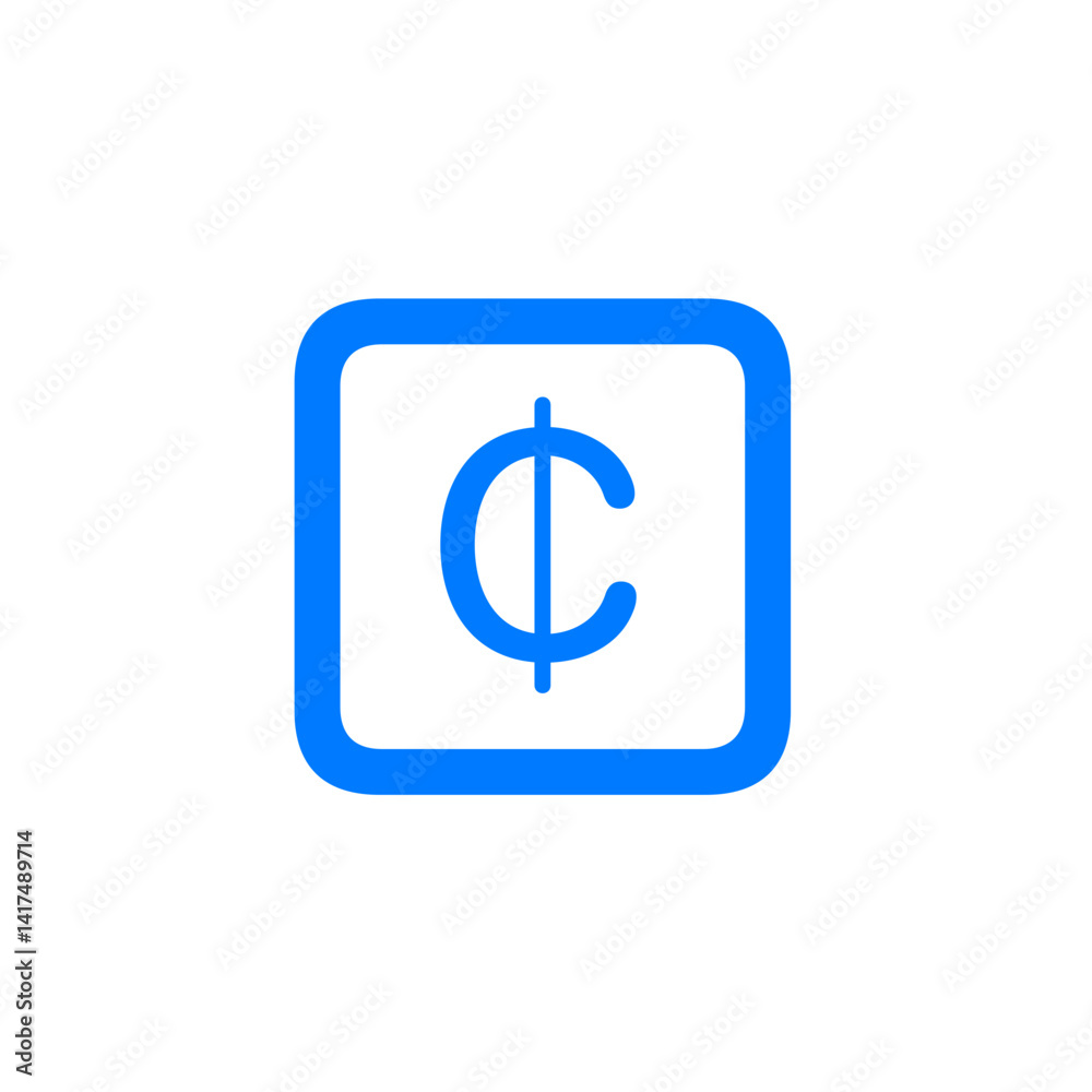 Cedi Square Outline Cedi Square Outline