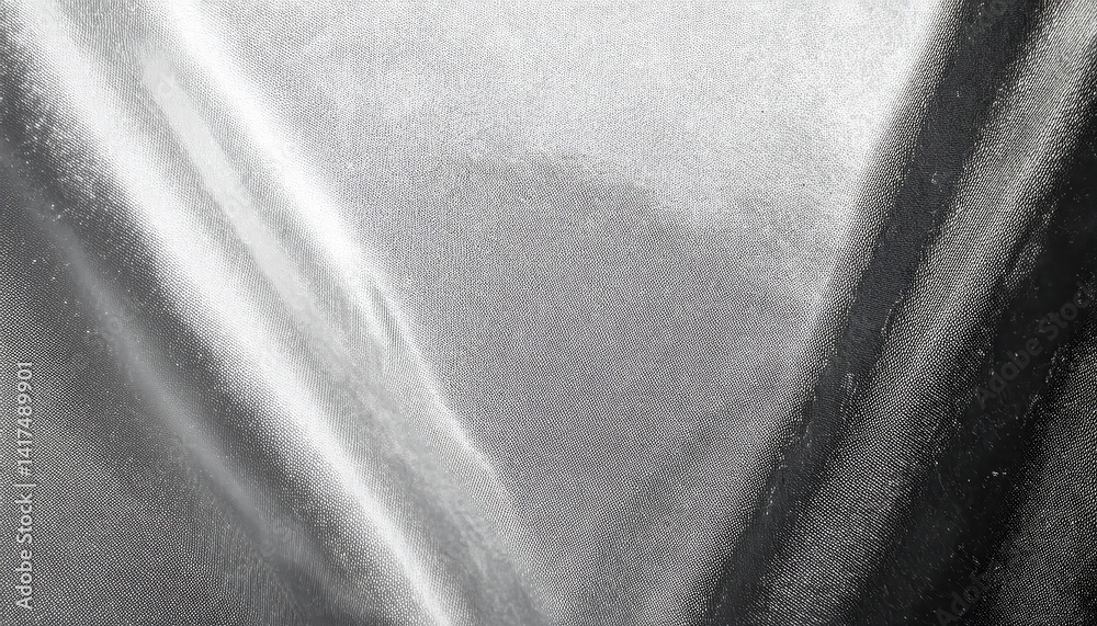 minimalist silver satin texture for ads and presentations with soft reflective light, evokes elegance, fluidity, and modern serenity