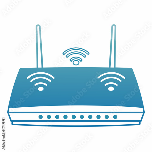 Wi fi router vector
