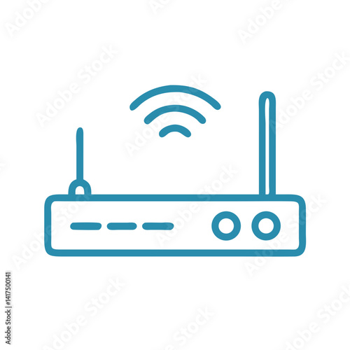 Wi fi router vector