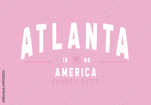 city slogan college style handdrawing illustration vector