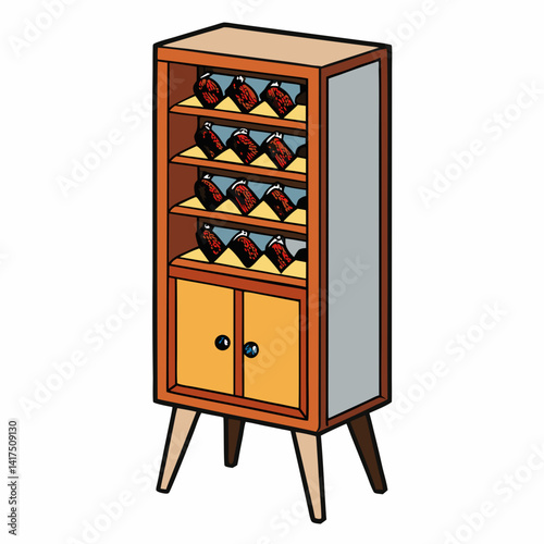 old wooden cabinet