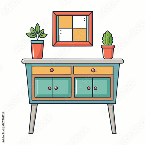 old wooden cabinet