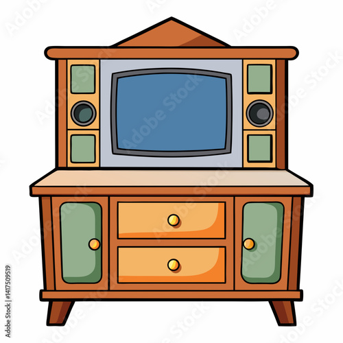 old tv set