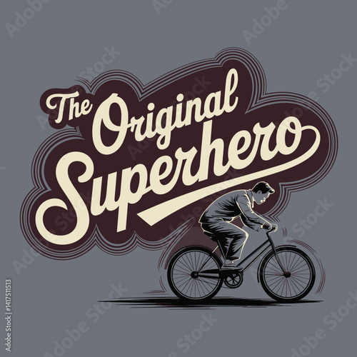 Celebrating the enduring role of a father as a protector and guide through bold typography and a vintage design
