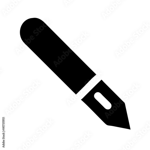 utility knife icon on white background vector