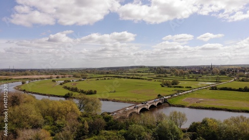 Fotografie Aerial view and drone photography of Staffordshire, Burton Upon Trent, Stafford, Meir, Stoke