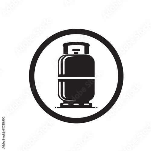 Minimalist Vector of a Gas Cylinder