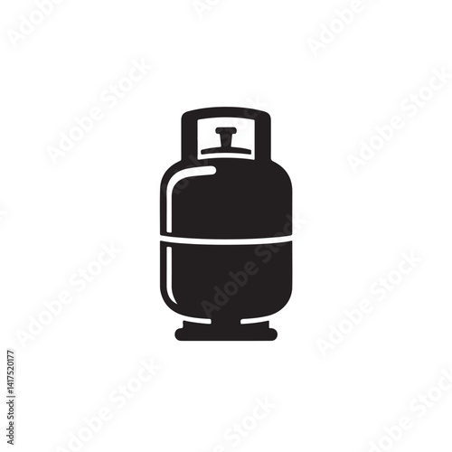 Minimalist Vector of a Gas Cylinder