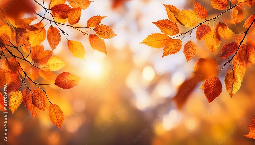 Autumn branches background Autumn branches background