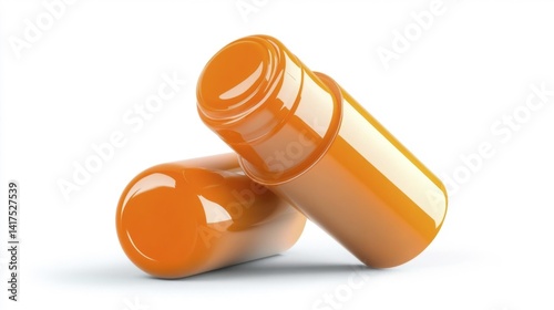 Lip Balm Tube Packaging Mockup. Generative AI